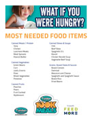 Puritan Cleaners 100K Meals Program foods needed list