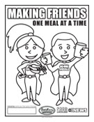 Puritan Cleaners 100K Meals Program coloring page