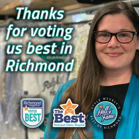 Puritan Cleaners is Richmond's most awarded cleaner. Thanks for voting for us.